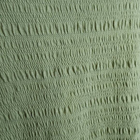 Croft & Barrow Tank Top Womens Size L Large Light Green Crinkle Pullover Stretch - Picture 5 of 8